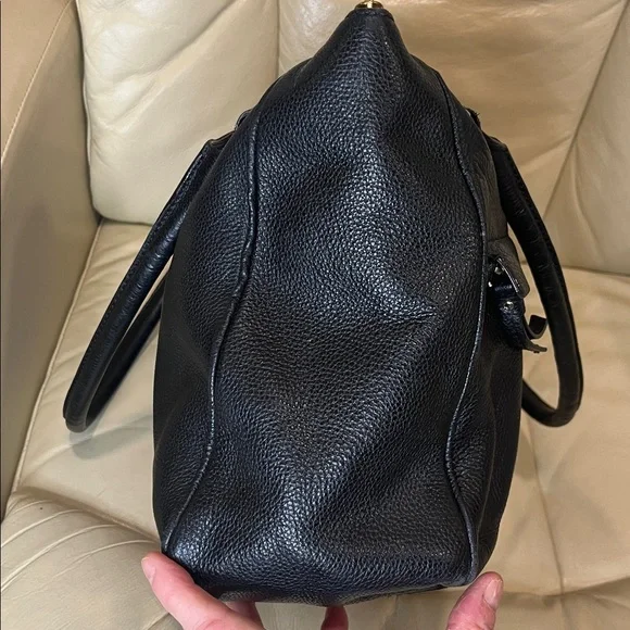 Kate Spade INSIDE PROJECT Grant Park Shelby Black Pebbled Leather Shoulder Bag - Picture 9 of 16